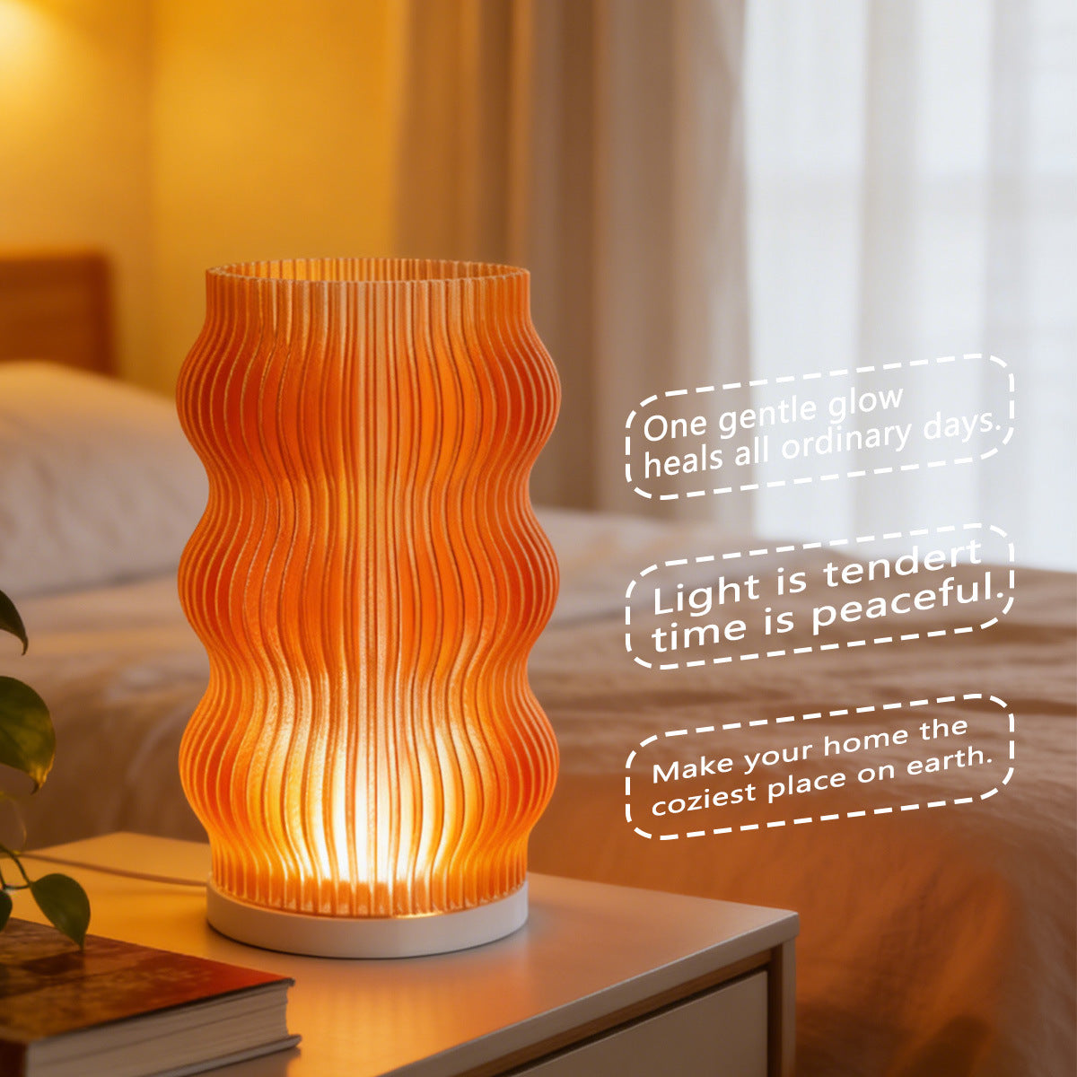 Multi-color Atmosphere Night Light Lamps Table Lamp Bedroom Bedside USB Plug-in Decorative Table Lamp Ornaments